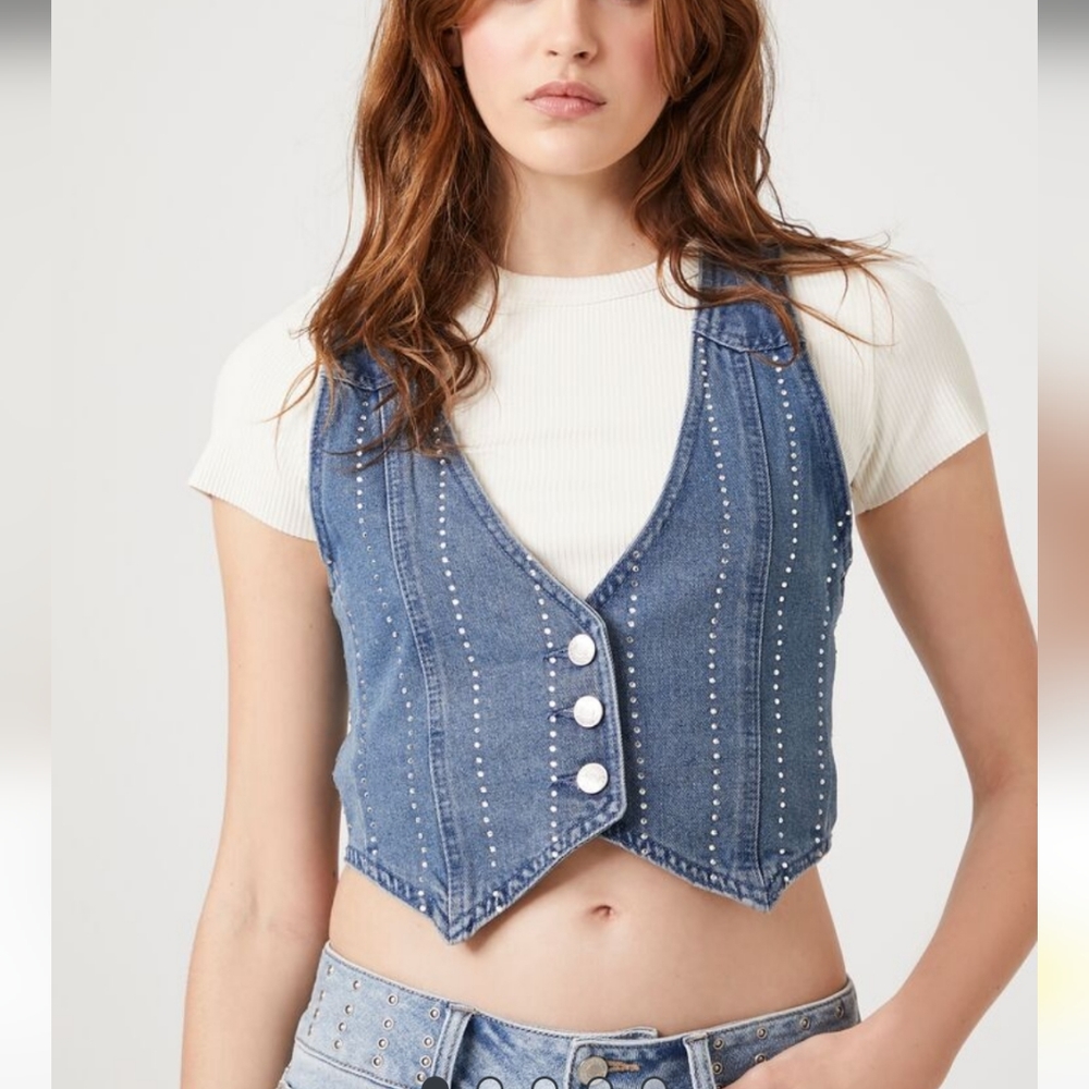 NWT Denim Vest